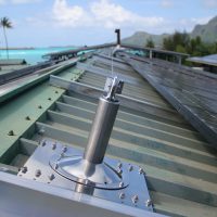 Horizontales Seilsicherungssystem BATILIGNE bei VERTIC auf Photovoltaikanlage