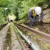 Geneigtes Fallschutsystem COMBIRAIL VERTIC