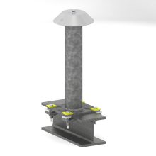 Standardanschlagpunkt bei VERTIC für Tragwerke aus Metall